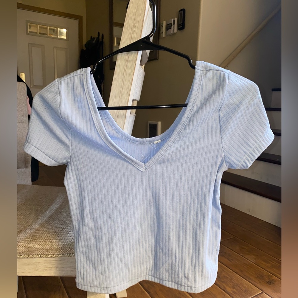 PacSun short sleeve shirt. Size M. Baby blue
